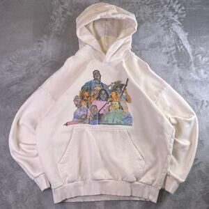 Zach Bryan Quittin’ Time Tour Hoodie Cream Graphic Country Music Merch Medium